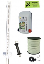 Dual Power Horse Fence Kit  Tall Posts